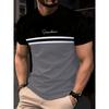 New Men's Fashionable Casual Round Neck Short Sleeved T-shirt