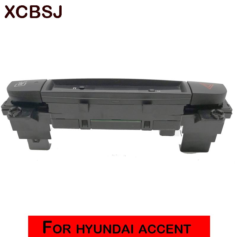 Для Hyundai Accent 2008 2009 2010 2011 Цифровые часы, электронные часы, переключатель аварийной сигнализации, блок переключателя обогрева