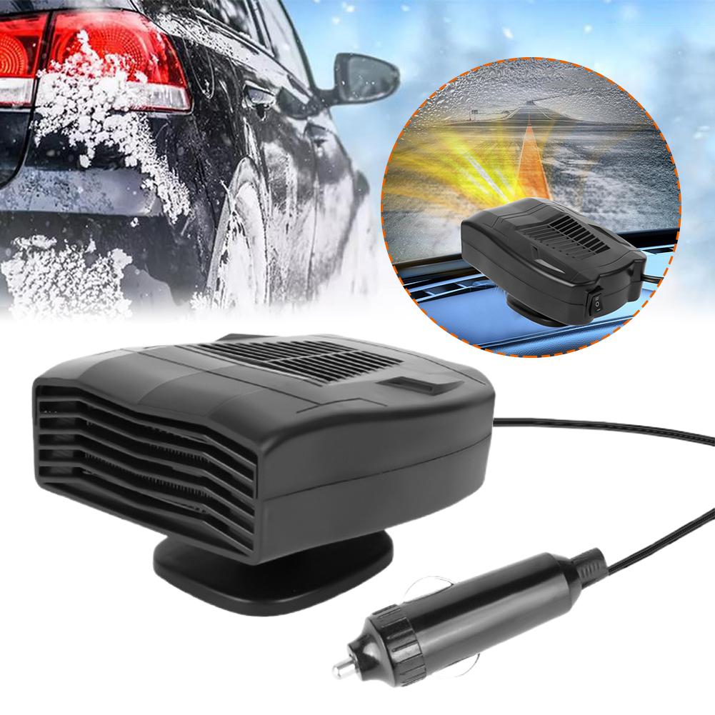 Автомобильный обогреватель с вентилятором 12 В/24 В 2 в 1, автомобильный обогреватель с вращением на 360 градусов, быстрое размораживание окон автомобиля, антизапотеватель для автомобильных аксессуаров C7O3