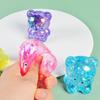 4/8Pcs Squeeze Bear Toys Mini Sequins Bear Figures Squeeze Ball Toy Finger Fidget Sensory Toy for Kids Adults Stress Relief