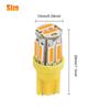 10 шт. W5W 10-7014 SMD Светодиодные автомобильные T10 194 168 Клиновые запасные лампы для габаритных огней крыши, кабины, ходовых огней