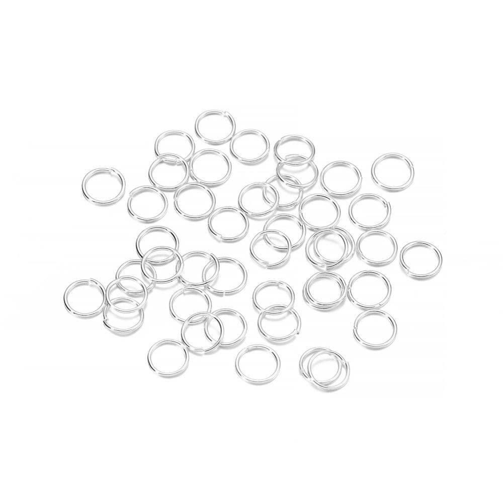 200pcs/Lot 3-10mm Metal Open Single Loops Jump Rings Split Rings DIY Jewelry Making Accessories Findings for Necklace Bracelet