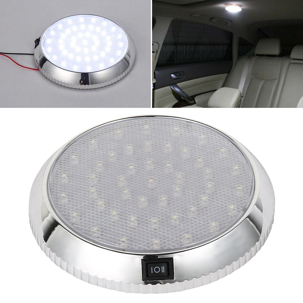 Auto Interior Dome Light 46led Car Roof Ceiling Lamp Bulb Car Rear Interior Reading Light for Truck Caravan Boat Rv Auto