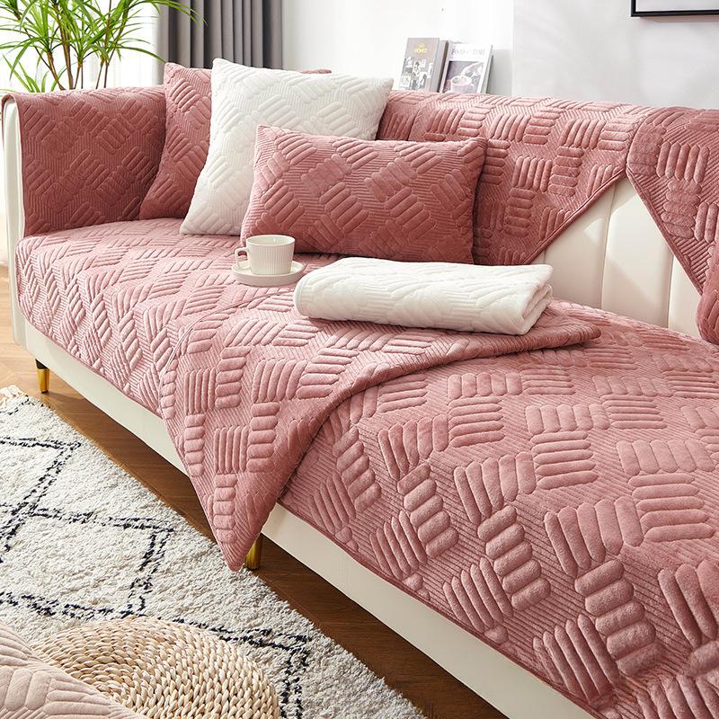 Зимняя подушка для дивана, современная простая тканевая подушка для дивана, чехол для дивана, нескользящий чехол для дивана, ткань