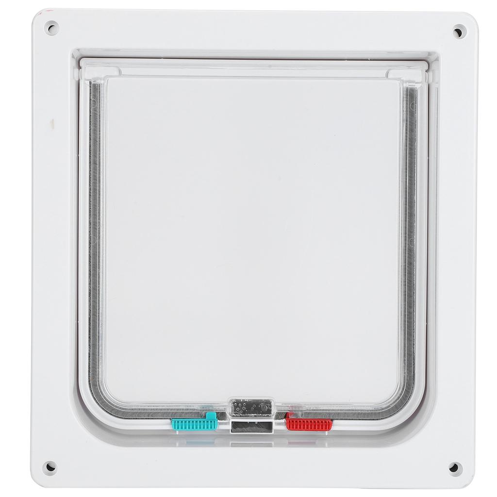 Кошачий замок Защитная дверца-откидная дверца для кошек Пластиковая дверца для маленьких домашних животных Бытовые принадлежности для домашних животных Белый L