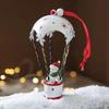 Hot Air Balloon Christmas  Airplane Pendant Iron Snowman Hanging Ornaments  Holiday