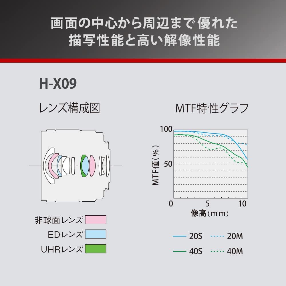 Panasonic Panasonic Wide Angle Single Focus LUMIX Camera Lens Interchangeable Lens for Digital Single Lens Camera H-X09