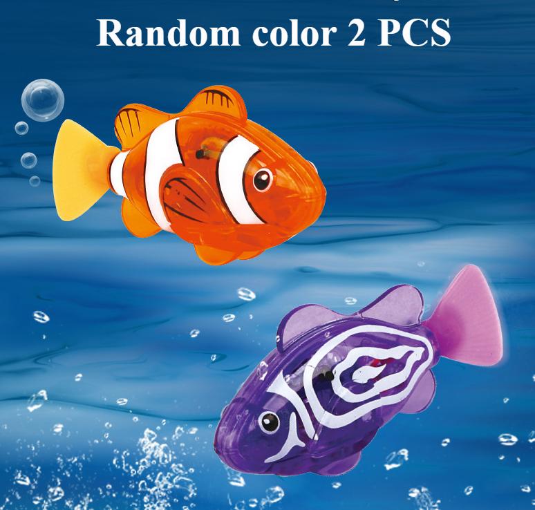 Electronic Pet Sensing Light Shower Interactive Swimming Water Fish Children's Toy Holiday Gift