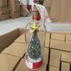 Recordable Christmas Tree Message in A Bottle W/ Playback Cork Christmas Tree Voice Message Bottle Ornament for Home Xmas Gift