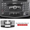 Центральная консоль автомобиля, кондиционер, CD, крышка панели, накладка для Mercedes Benz C class W204 C200 C260 C300 C180 2007-10, углеродное волокно