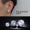 Trendy Hip-Hop Magnetic Zircon Clip-On Earrings for Men - Stylish Fake Ear Studs