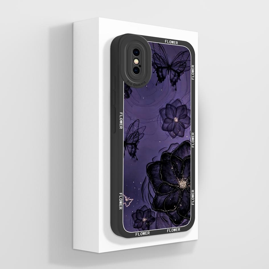 Для Apple iPhone X XR XS SE 6 7 8 11 12 Pro Max Plus Mini чехол для телефона роскошный цветочный узор мягкий жидкий силиконовый противоскользящий защитный чехол для iPhone