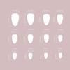 24pcs French False Nails Long Almond and Ballerina Nail Tips Manicure Press on Nails  Women