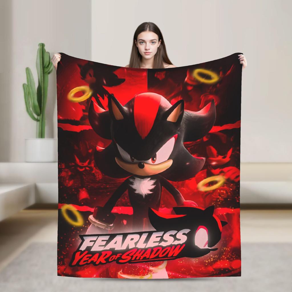 Ежик Тень X - Путь Тени Винтажное Одеяло Фланелевое Винтажное Теплое Покрывало для Постели Осень/Зима