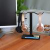 Avantree Neetto HS908 Двойной держатель для наушников из алюминиевого сплава, металлический держатель-вешалка для игровых гарнитур - Настольный, и