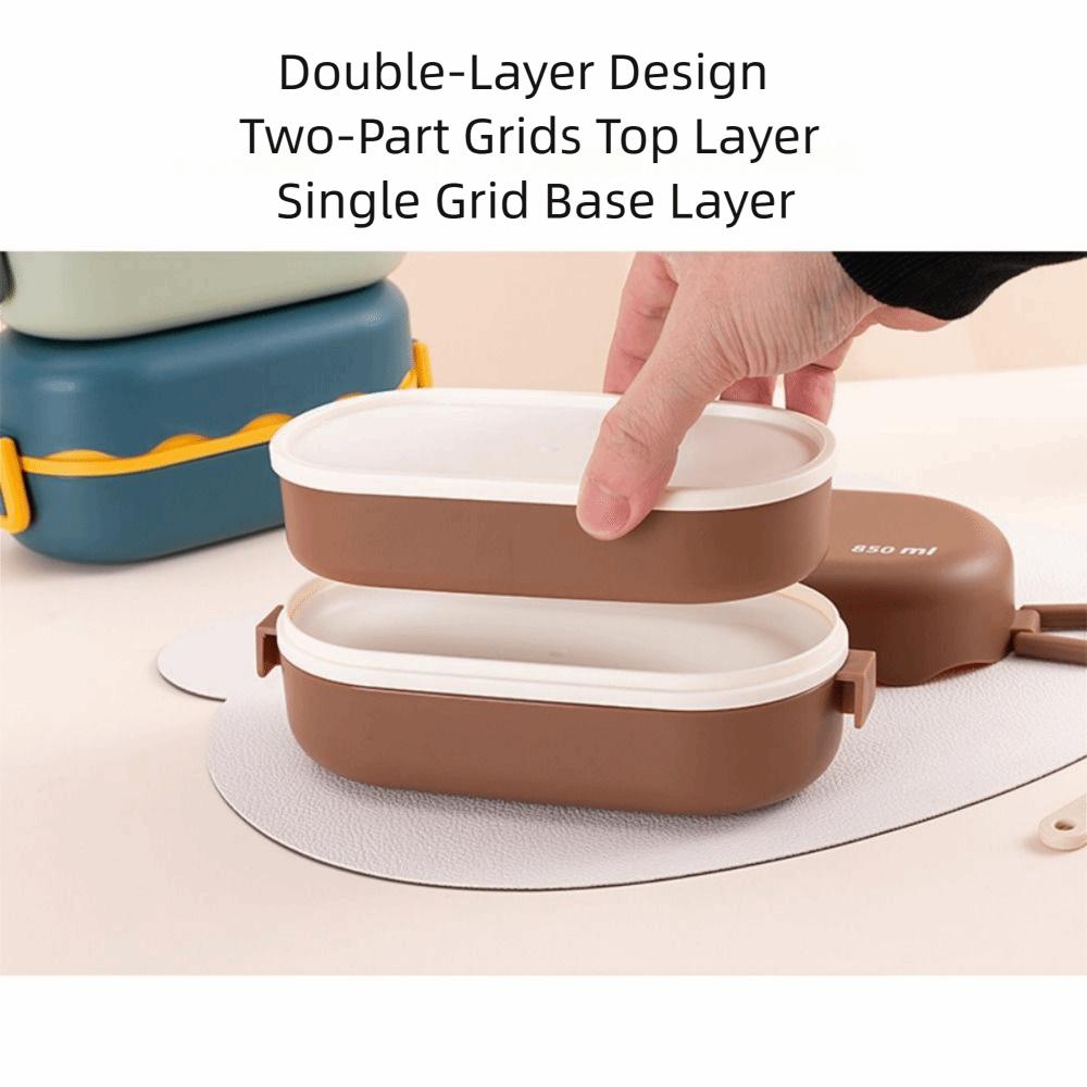 Sealed Divides Food Container 3 Grids Snack Food Box Durable Food Storage Crisper  Outdoor