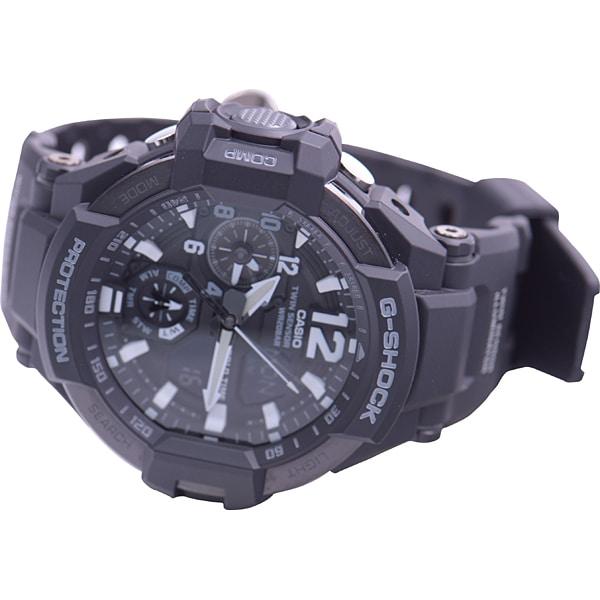 Casio Мужские часы G-SHOCK GA-1100-1AJF [SKYCOCKPIT] круглые черные цифровые аналоговые
