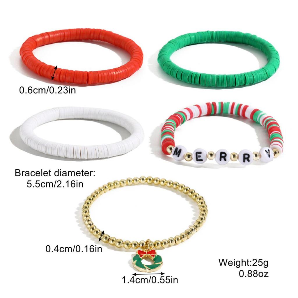 Модный хрустальный кулон Санта-Клауса и жемчужный браслет в красном, зеленом, белом - Рождественские украшения для Европы и Америки