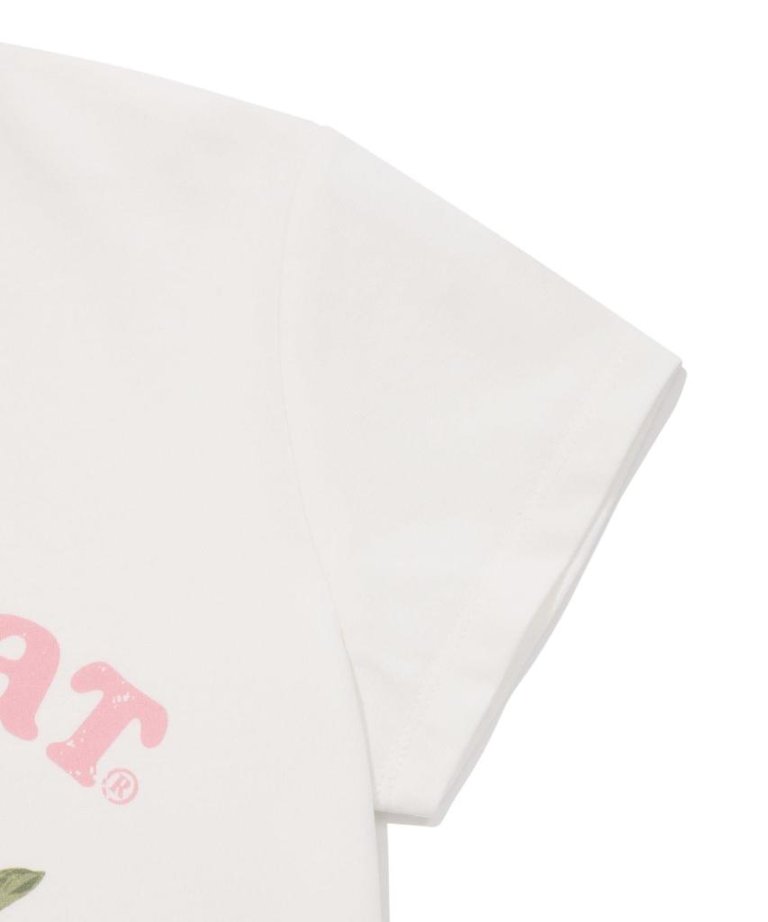 COVERNAT WOMAN Crop Fruit T-Shirt White