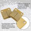 LINGQI 2 Pieces Front Rear Disks Brake Pads Universal Parts for Pit Dirt Bike ATV Quad Motorcycle Scooter 50cc 125cc 150cc