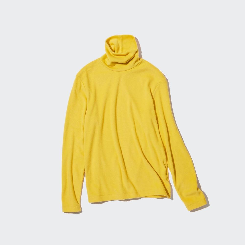 Uniqlo Футболка-водолазка с длинным рукавом из флиса Japan HeaTTech 