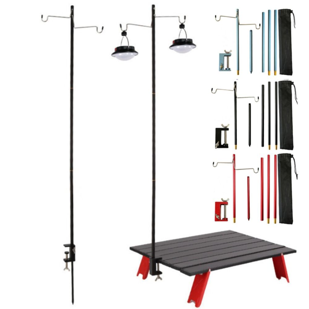 Portable Light Stand Aluminum Alloy Camping Lamp Pole New Tent Lamp Stand Fishing