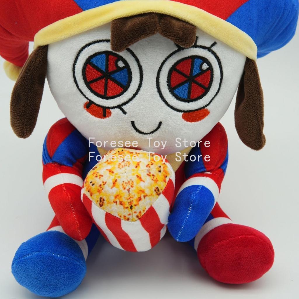The Amazing Digital Circus Anime Surrounding Popcorn Pomni Plush Toy Kawaii Decorative Display Ornament Best Gifts for Childrens