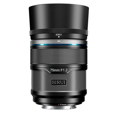 Телеобъектив SIRUI Sniper 75 мм с автофокусом для камер серии A5 A6 A7 FX A9, F1.2 APS-C ZV-E (Крепление E, черное)
