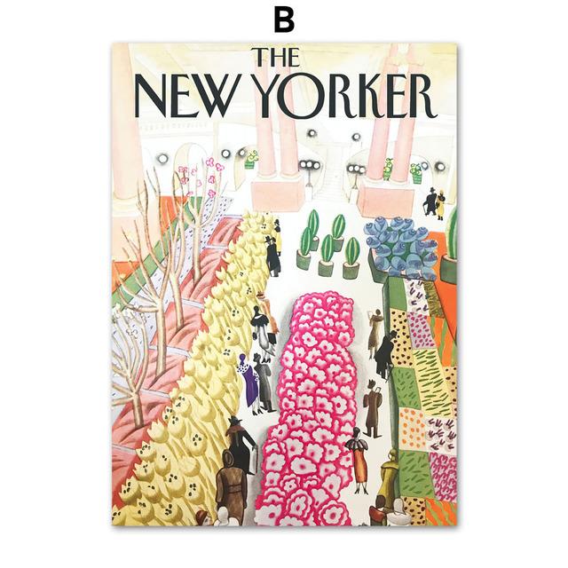 Акварель Нью-Йоркский пейзаж с цитатами, настенная живопись на холсте, плакаты на скандинавскую тему и принты, настенные панно для декора гостиной