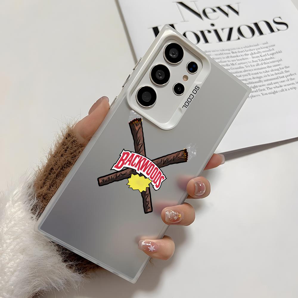 B-Backwoods Logo Phone Case For Samsung Galaxy S25 Edge S24 S23 S22 S21 S20 Ultra Funda Silicone Silver Cover