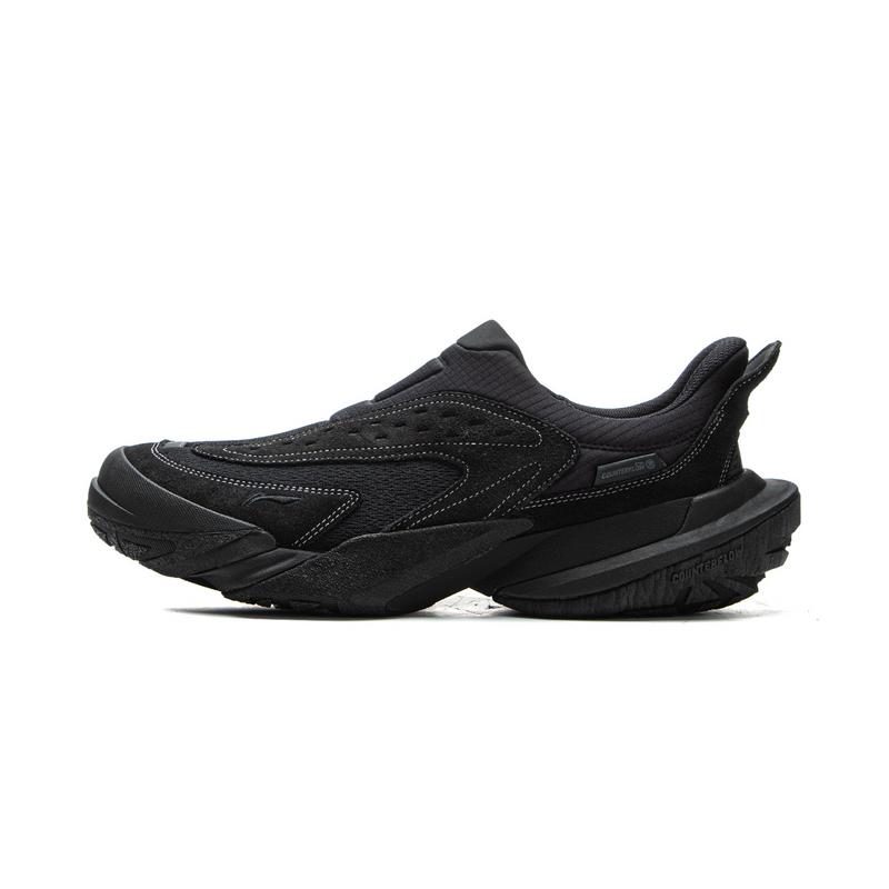 Li Ning CF Trail Hiking Sports Comfortable Shock Absorption Rebound Low Top Outdoor Functional Shoes Unisex Shoes Black AHCV073-5
