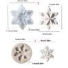 Christmas Snowflake Silicone Mold Set For Holiday Baking Decorations And Handmade Crafts Jewelry Making Mould