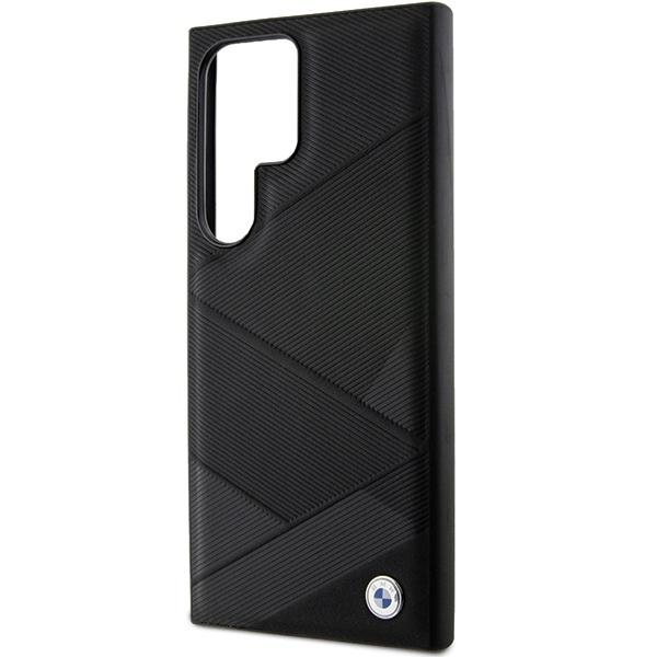 Bmw Bmhcs24L23Rcgpk S24 Ultra S928 Czarny/Black Hardcase Signature Leather Crossing Lines Pattern