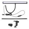 Clamp Desk Lamp Eye Caring Dimmable 3 Color Temp Adjustable Gooseneck LED Table Light with USB