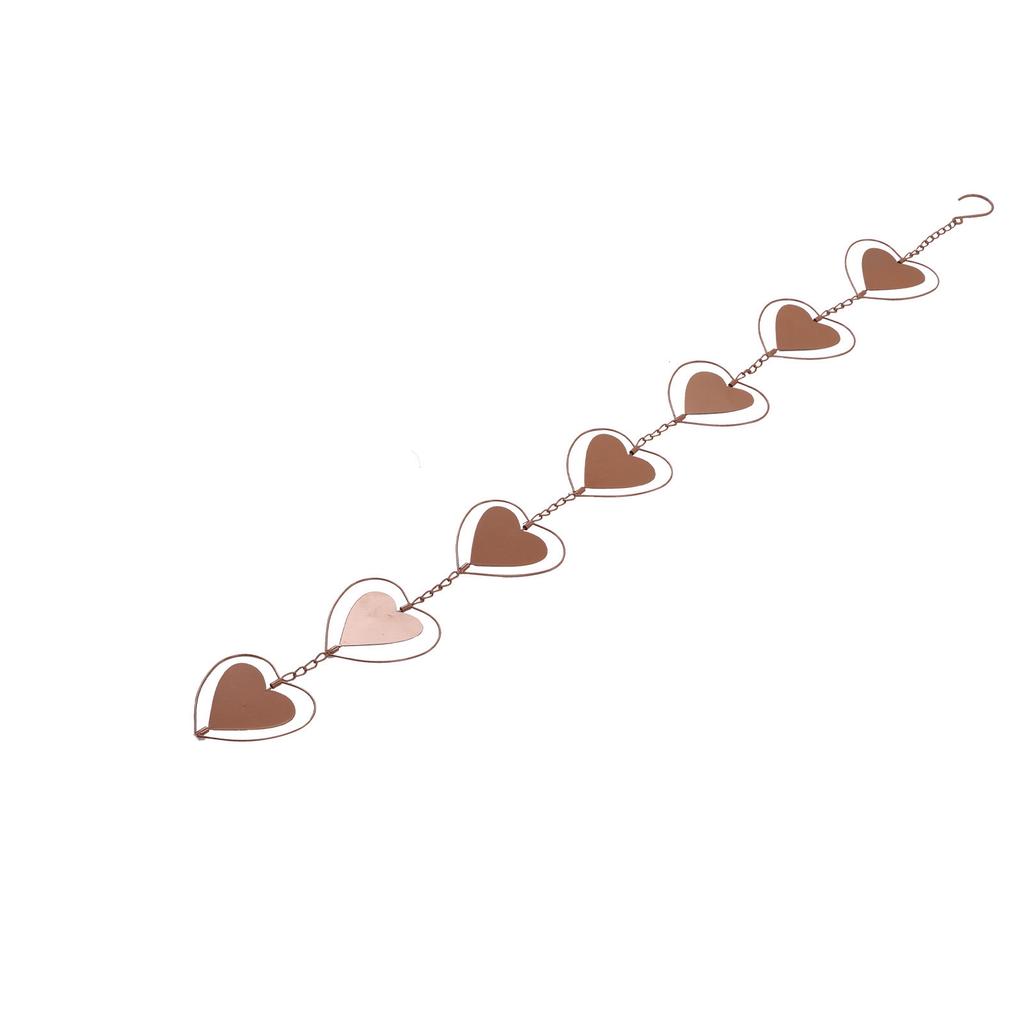 Heart Wind Chimes Good Corrosion Resistance Hanging Wind Chimes with S Hook for Home Garden