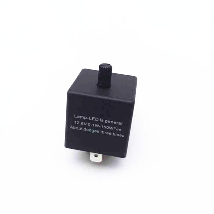 3 Pin Adjustable Electronic LED Flasher Relay for Car Turn Signal Blinker Light