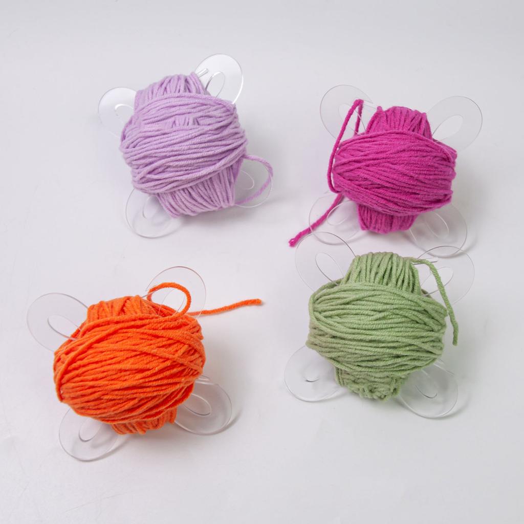 5 шт. прозрачных акриловых катушек для вязания, ниток для вышивания, катушек для пряжи, для хранения швейных ниток