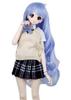 Парик для кук Linfairy 13 размера, Парик для фигурок, Волнистый парик BJD (синий)