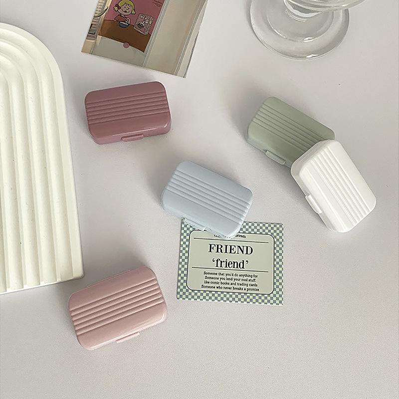 Портативная коробка для контактных линз Candy Color для девочек, минималистичный набор для контактных линз