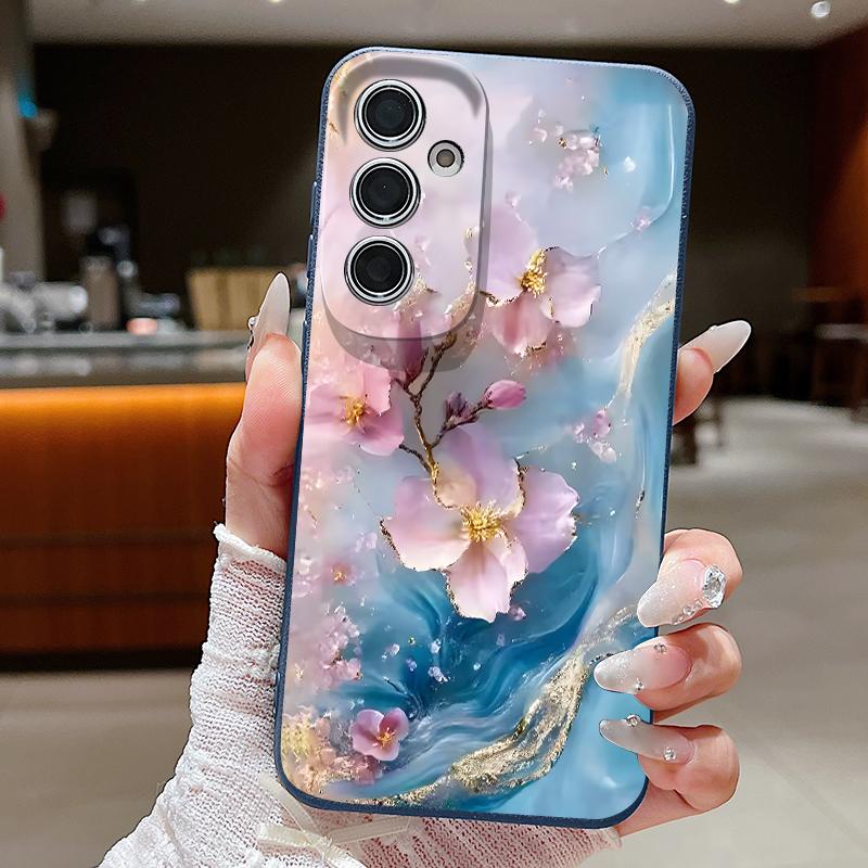 Цветной чехол для телефона с мраморным узором для Samsung Galaxy S26 S25 S24 S23 Ultra S22 Plus S25 FE Edge, мягкий ТПУ, покрытие с текстурой кожи