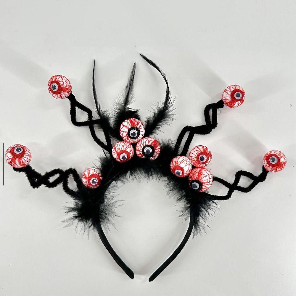Party Decor Halloween Eyeball Headband Lightweight Horror Hair Hoop Spooky Hairband Cosplay Props