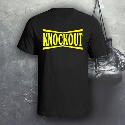 Футболка с текстом "Нокаут" | Бокс | Каратэ | Муай Тай | ММА | UFC