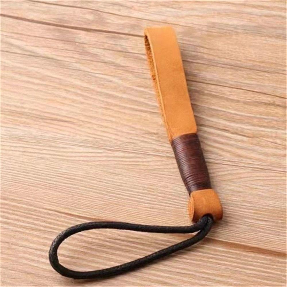 Keyring Cowhide Key Pendant Weave Car Key Holder Car Keychains Leather Keychains Lanyard Keyring