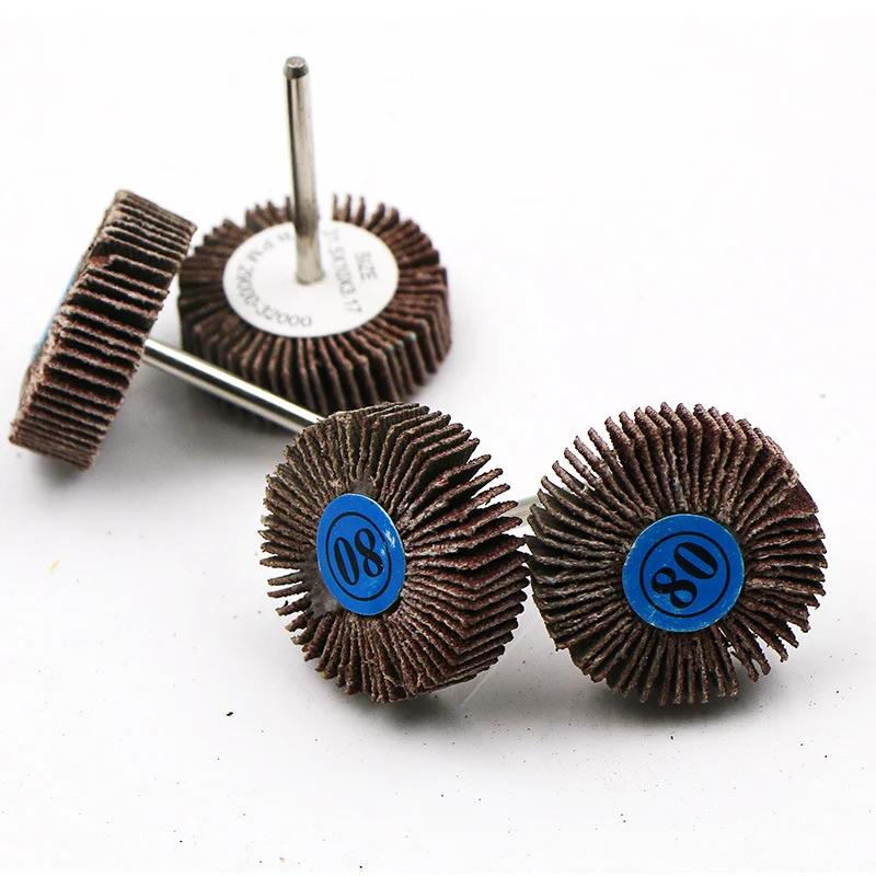 3,0 мм хвостовик затвор полировальный круг для вращающихся инструментов Dremel 80 шлифовальная наждачная бумага лепестковые круги диски