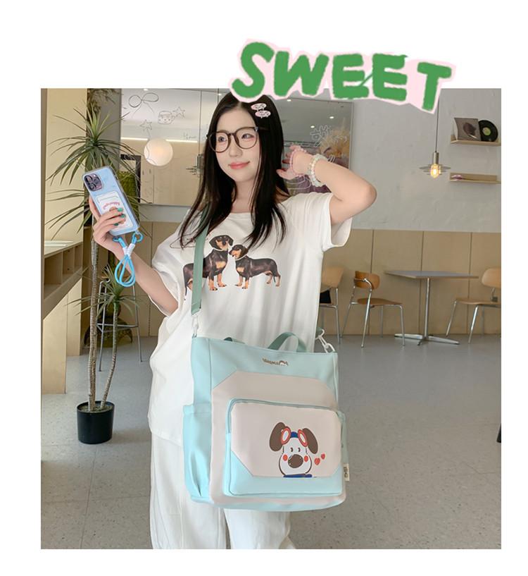 Autumn Cartoon Puppy Ears Single Shoulder Women's Bag - Large Capacity for Students