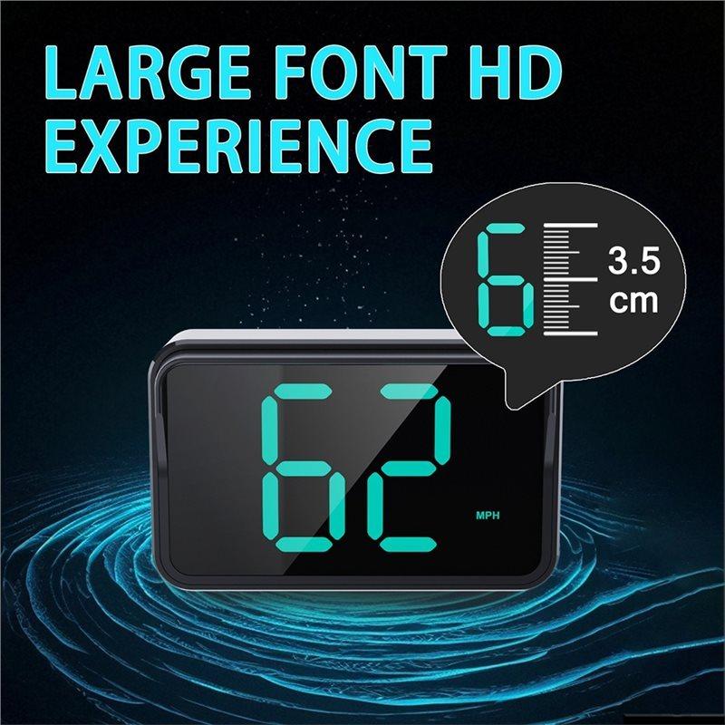 Universal Digital Speedometer GPS HUD Head Up Display For All Car Truck Auto Parts Plug And Play Suction Cup Mount Included