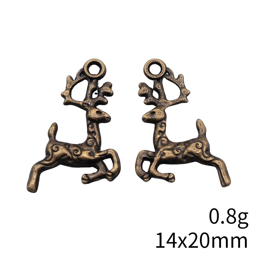 NewArrivals Charms For Jewelry Deer Christmas Day Charms Pendant Audience Bracelet Pendant