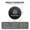 AAVM1 2pcs Car Coaster Water Cup Holder Anti-Slip Pads Accessories For Mercedes Benz CLK GLC W212 C200 C300 W203 W204 W205 W169 W176