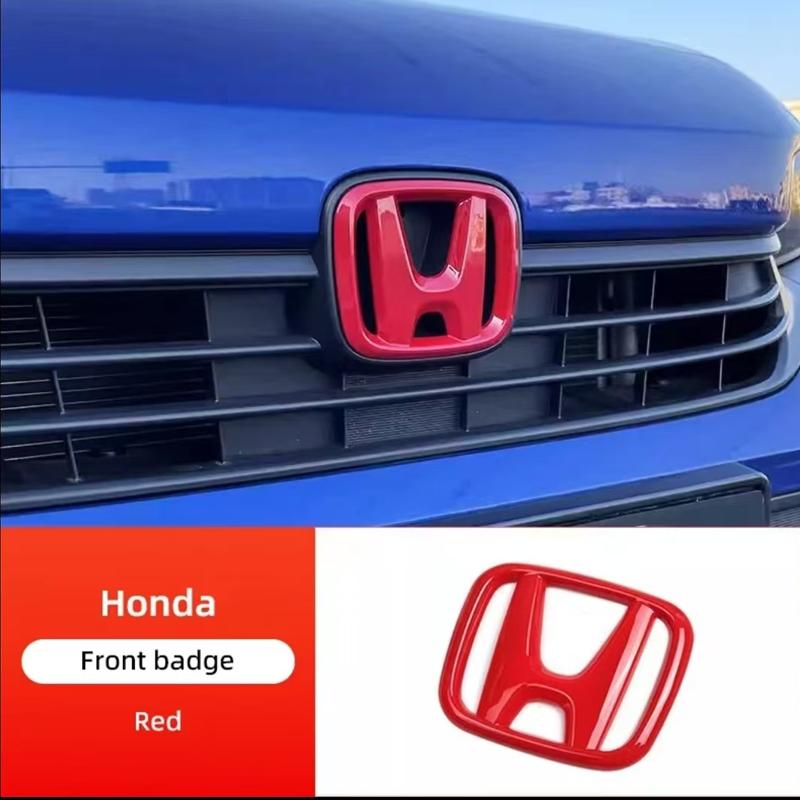 ZAG1 Honda Car Logo ABS Auto Front Grille Emblem Trunk Sticker Accessories For Honda Accord Civic 8th 9th 9.5th 10th 11th Generation