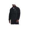 Under Armour Logo Pattern Loose-Fit Sherpa Zip-Up Jacket Men Jacket Black 1366091-001